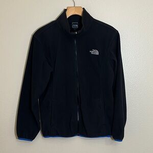 The North Face Black Full-Zip Fleece Jacket Sweatshirt